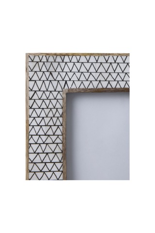 Yargıcı Çizgi Desenli Dikdörtgen Çerçeve 16x21 Cm 26knha1036m St