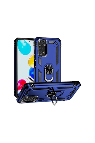 Xiaomi Redmi Note 11 Global Kılıf Zore Vega Kapak Mavi