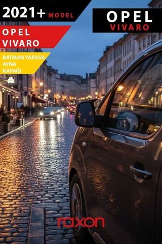 Opel Vivaro 2021+ Batman & Yarasa Ayna Kapağı Parlak Piano Black Sport