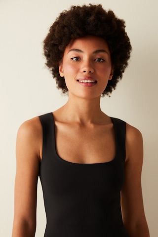 Penti Square Neck Siyah Üst