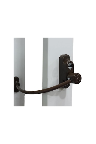 Penkid Çelik Halatlı Kablolu Pencere Emniyet Kilidi Koyu Kahveren