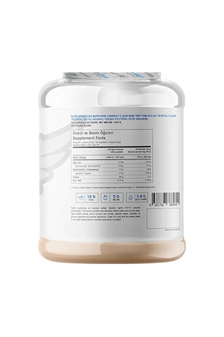 Supplementler Clear Isolate 1000 Gr - Tropikal Meyve Tropical Punch