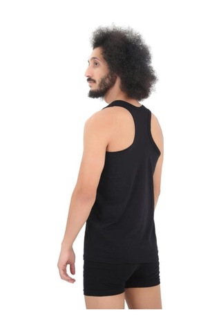 Cnt Erkek Ribana Atlet 6'lı Full Likralı Rambo Sporcu Atlet Siyah Siyah