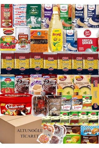 Ramazan Kolisi Erzak Paketi Kumanya Yardım Kolisi Mega 45 Parça Ürün Çocuklar İçin Çikolata Set