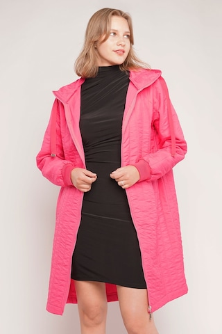 Gabria Kupüşonlu Fermuarlı Mont Fuşya