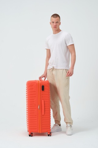 Keo-plus Turuncu Büyük Boy Silikon Kırılmaz Pp Valiz Turuncu