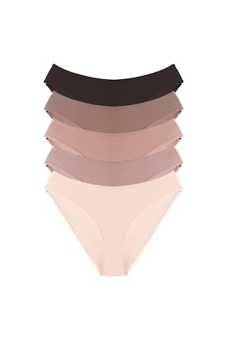 Cottonhill Pamuklu Kadın Bikini Külot 5'li Paket Çok Renkli 1