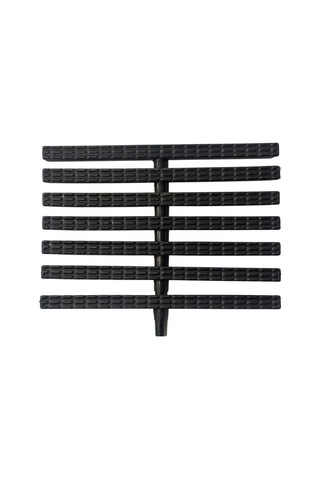 Havuz Savak Izgarası Tek Geçmeli 20 Cm - 1 Metre- Siyah