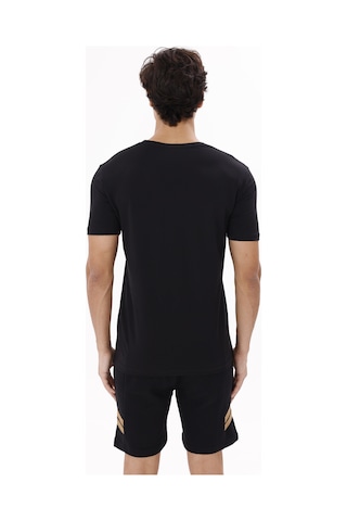 Rowinger Rahat Kesim Pamuklu Bisiklet Yaka Basic Tişört Black