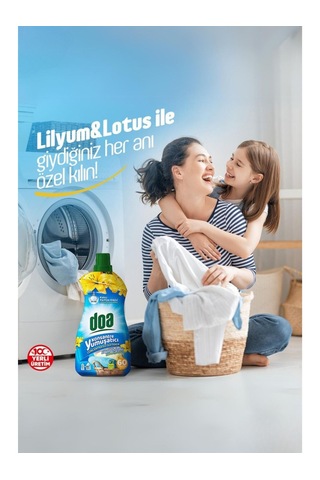 Doa Konsantre Çamaşır Yumuşatıcı Lilyum Lotus 1500 Ml X 2 Adet 2'li Set