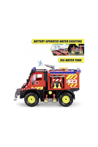203719033 Dickie Unimog U530 Fire Rescue Freewheel Light Sound İ