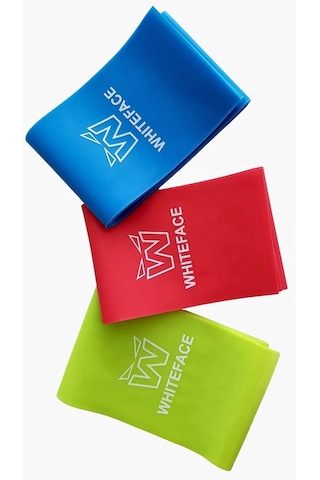 WHİTEFACE 3'LÜ PİLATES BANDI SETİ (HAFİF-ORTA -SERT) 7.5 CMX90 CM