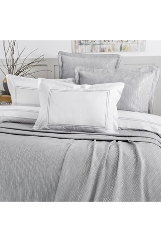 Schafer Home Pavia Şönil Yatak Örtüsü Nevresim Seti 7 Parça-gri Gri