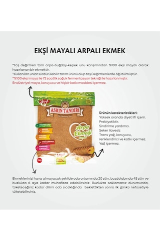 Asrın Tandırı Arpa Ekmeği 4 x 350 G