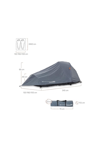 Where Tomorrow Kompakt Otomatik Çadır-gri Gri