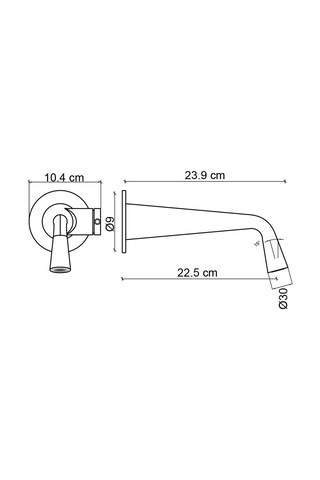 Fg-a4502 Mat Altın Ankastre Lavabo Bataryası
