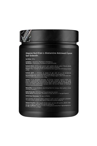 Kingsize Nutrition Glutamine Powder 300 Gr Aromasız - Aromasız