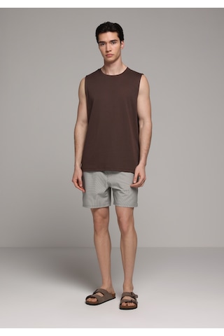 Colin's Colins Slim Fit Çizgili Erkek Antrasit Deniz Şortu Cl1079394 Q1.v1 Ant