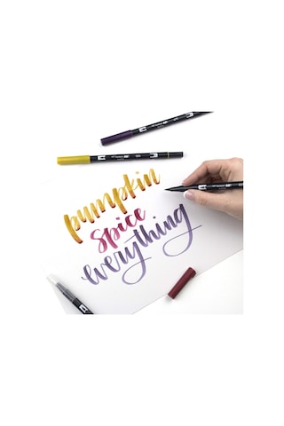 Tombow 20'Li Mükkemmel Karışım Renkler Ab-T Dual Brush Pen G.Kale
