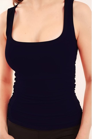 Balenbi Kadın Basic Geniş Askılı Uzun Penye Body 1068 Lacivert