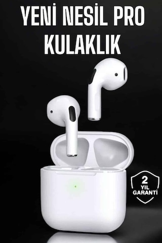 Beyaz Yeni Nesil Pro Bluetooth Kulaklık Yüksek Ses Kaliteli Anc Özelliği