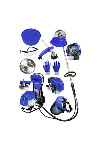 Graizer 6 HP Benzinli Motorlu Sırt Tırpan Mavi