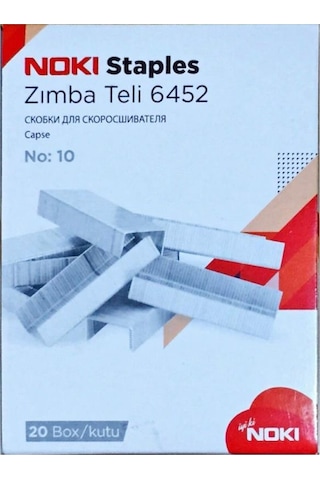 Noki 6452 Zımba Teli No 10 20'li 1 Kutu