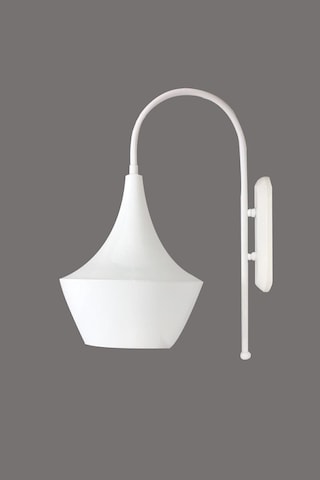 Bombeli Beyaz Aplik Dekoratif Duvar Lamba Kafe Pastane Vintage Salon Fırın Için Otel Ofis Ev Beyaz