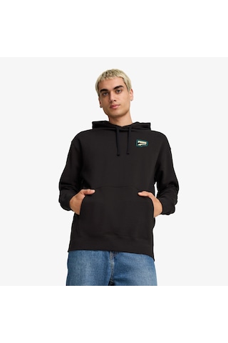 Puma Downtown Graphic Hoodie Unisex Siyah Hoodie Düz 626748