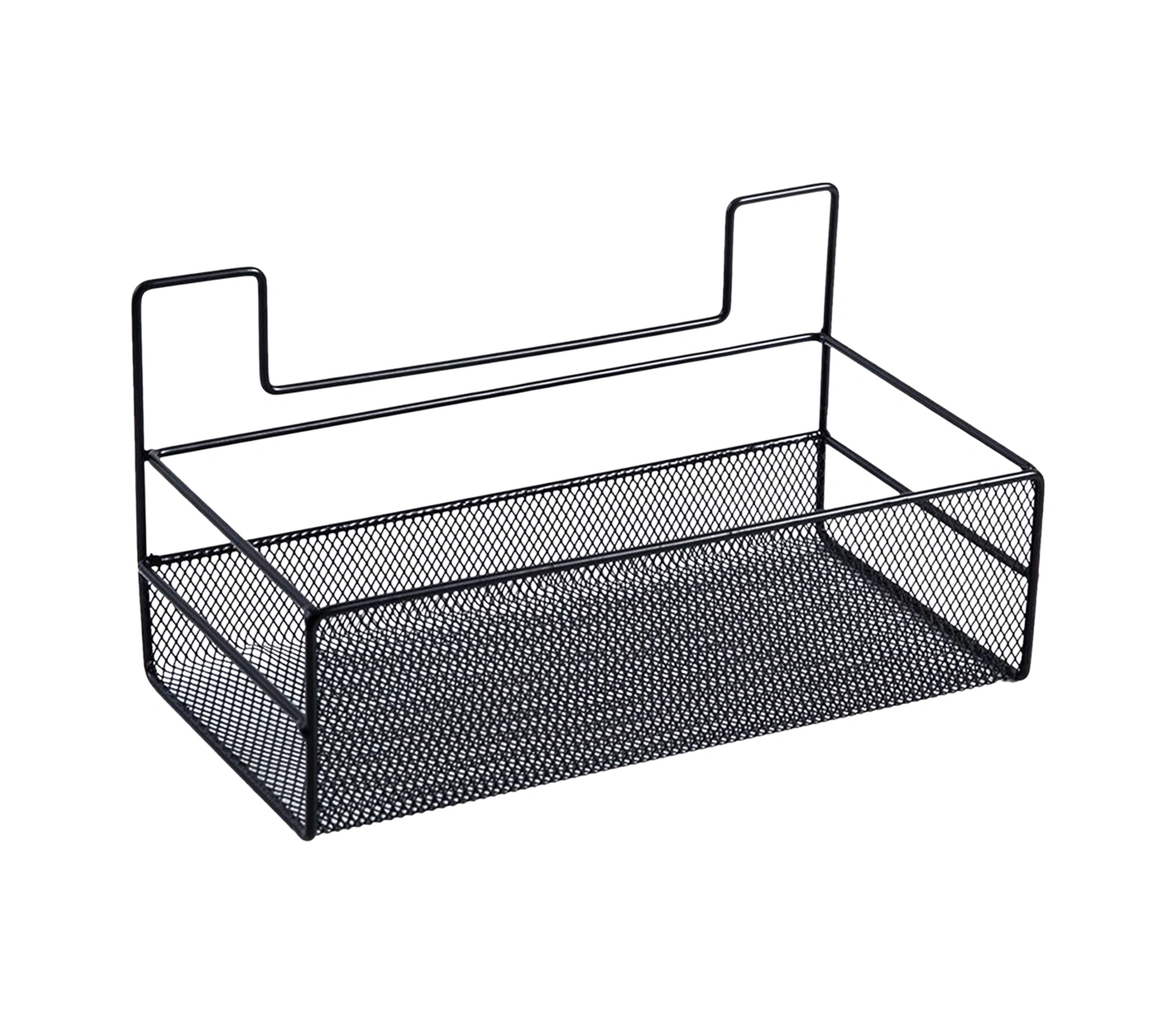 Youmex Siyah Demir Banyo Dolapı - Deliksiz Montaj, Su Tüpü Tasarımı, Geniş Kapasite, 2 Adet İz Olmayan Yapıştırıcı İle Siyah