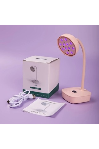 Willowhaven Pembe Otomatik Sensörlü 360 Esnek Kablosuz Manikür Lambası Jel Tırnaklar İçin Şarj Edilebilir Led Işık 2 Zamanlayıcı
