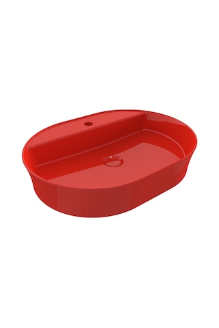 Bocchi Sottile Slim Line 1600-019-0126 Tezgah Üstü Lavabo Parlak Kırmızı 1466841