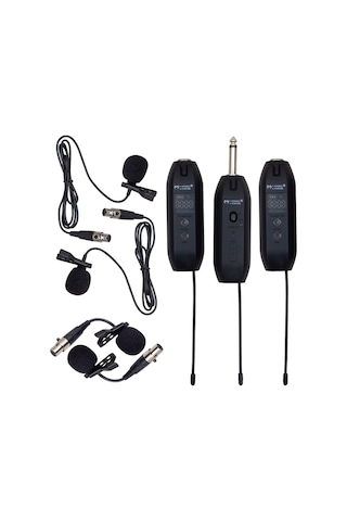 Magıcvoıce Mv-19596 Uhf Enstrüman Tip Kablosuz Mikrofon Üçlü Set Kürsü Yaka Mikrofonu Li Xrl Li Gitar İçin Uygun