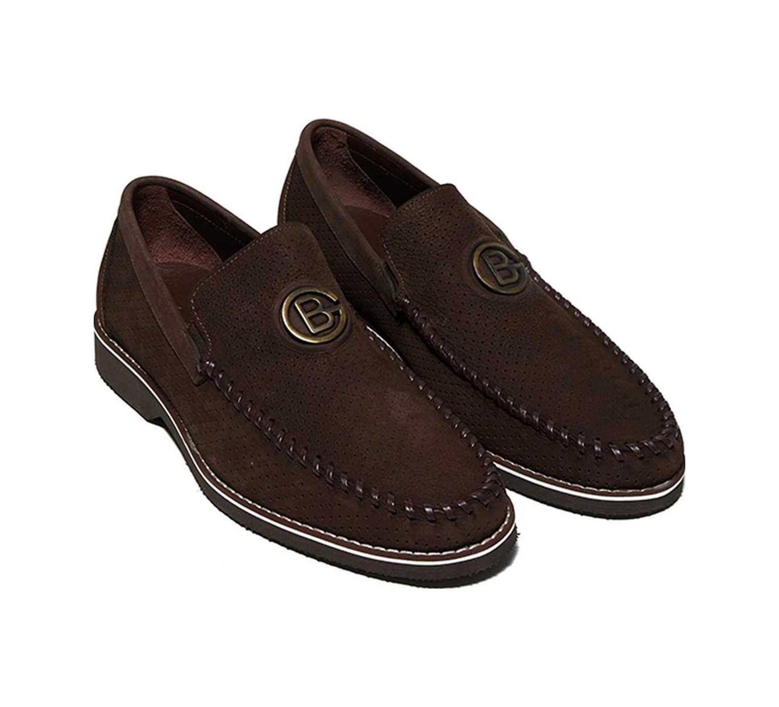 Bestello Bağcıksız Eva Taban Loafer 331-080 Erkek Ayakkabı Kahve Nubuk