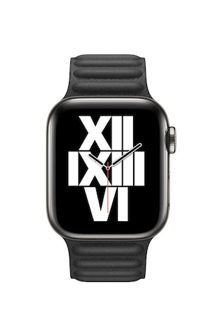 Ekılıf - Apple Uyumlu Watch 40mm - Kordon Deri Kordon Krd-34 - Siyah