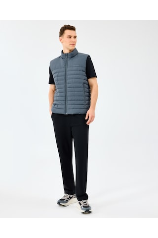 Skechers M Outerwear Polar Lining Paded Vest Erkek Gri Yelek S242212-3998 Gri