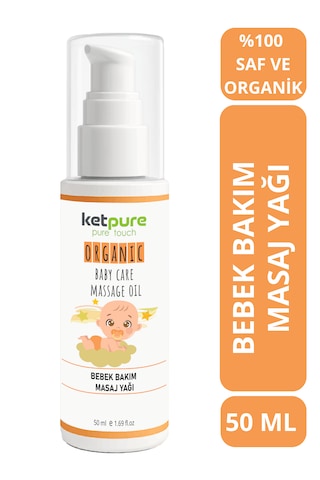 Bebek Bakım Ve Masaj Yağı Organik - Doğal İçerik 50ml