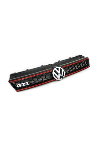 Volkswagen Polo 6R Gti Kırmızı Şeritli Ön Panjur 2009-2014