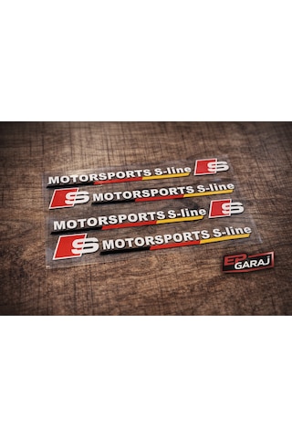 Audi Motorsports S-lıne Logo Sticker Seti 0