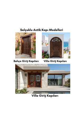 Maya Ahşap Oymalı Oda Kapısı