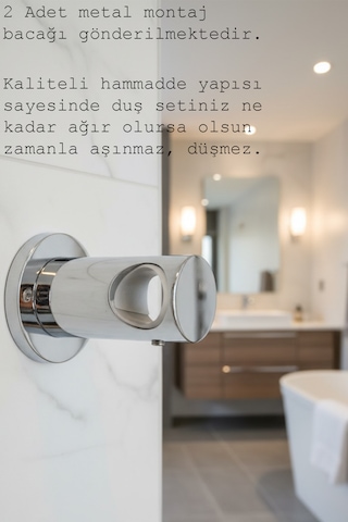 51222 Robot Duş Takımı Paslanmaz Çelik Banyo Duş Seti Siyah Krom Gold Beyaz Krom