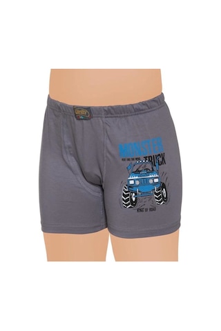 Gümüş 6'lı Erkek Çocuk Boxer Karışık Renk Desen-3110 Çok Renkli