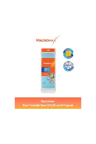 Macromax Rulo Temizlik Bezi 27x25 Cm 9 Yaprak