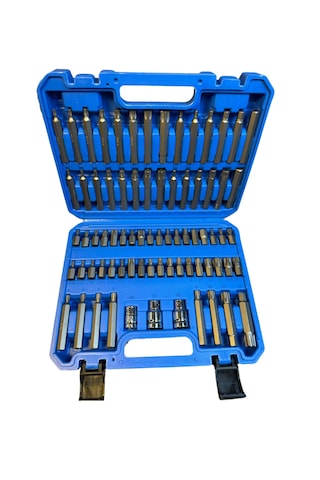 75 Parçalı Altıgen Erik Çiçeği Torx / Spline / Allen Bijon Ve Bit Uç Seti