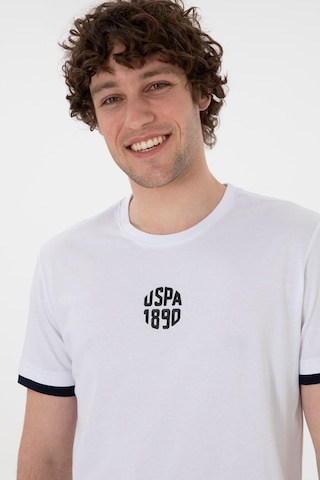 U.S. Polo Assn. Erkek Regular Fit Bisiklet Yaka Beyaz Tişört 50306900-VR013