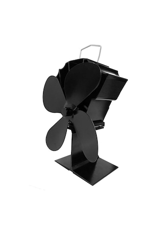 Pazly 4 Kanatlı Isıyla Çalışan Sessiz Şömine Fanı, Elektriksiz, Odun Yanan Sobalar İçin Verimli Ve Ultra Sessiz