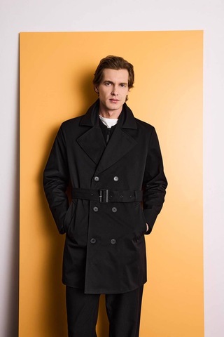 Defacto Slim Fit Astarlı Düğmeli Parka D5528ax26spbk27 Siyah-bk27