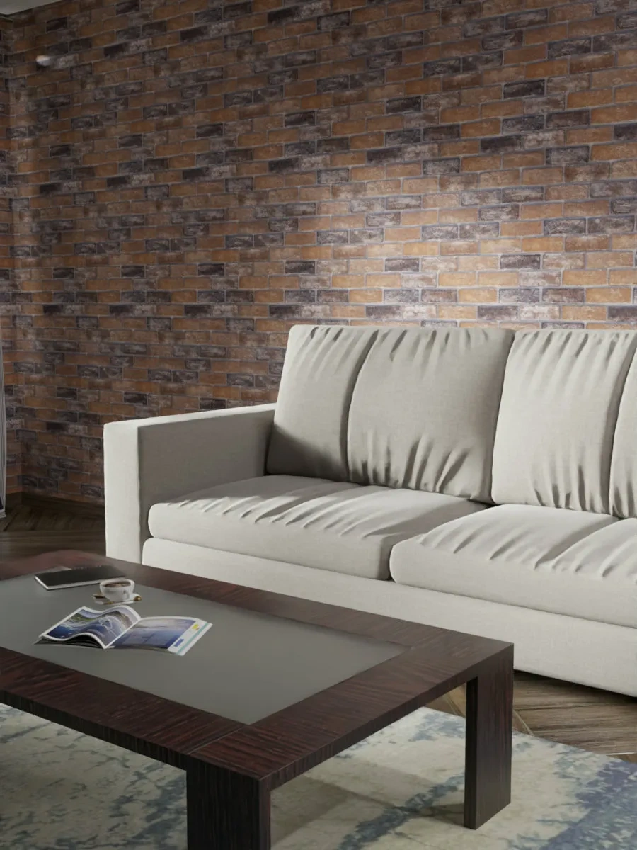 Steindorf Kendinden Yapışkanlı Duvar Kağıtları Pvc 50x280 Cm Tuğla 307427202