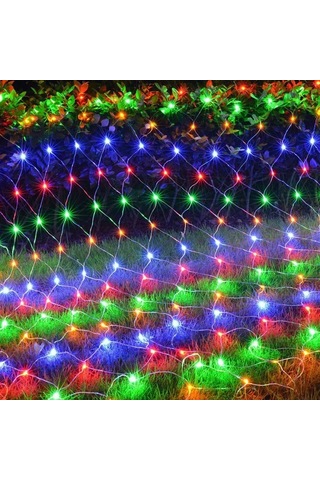 Yüksek Kalite Renkli Ağ Led Işık Örümcek Ağı Led Işık 2x2 M2 Eklemeli Animasyonlu Modlu 220 Volt Renkli