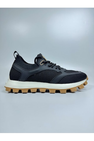 Daytex Triko Tekstil Saya Ultra Hafif Erkek Sneaker Spor Ayakkabı Siyah